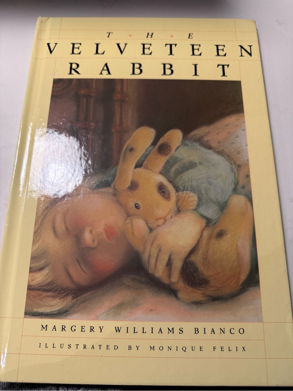 The Velveteen Rabbit Hardcover Book - Cream Cover with Pastel Illustration